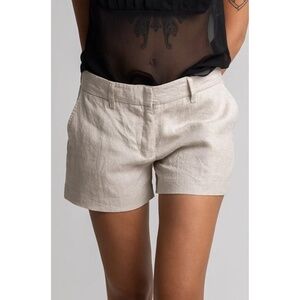 A&F Premium Linen Tailored Short - Tan - 33